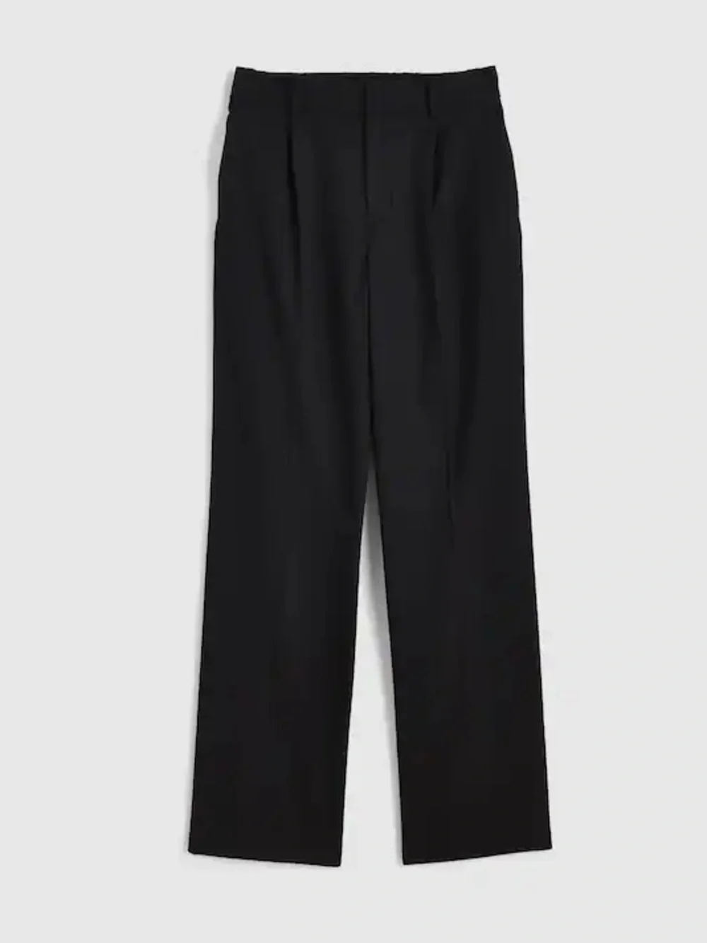 Madewell Slouchy Straight Pants in Brushed Twill Black Trousers Size 6 NWT